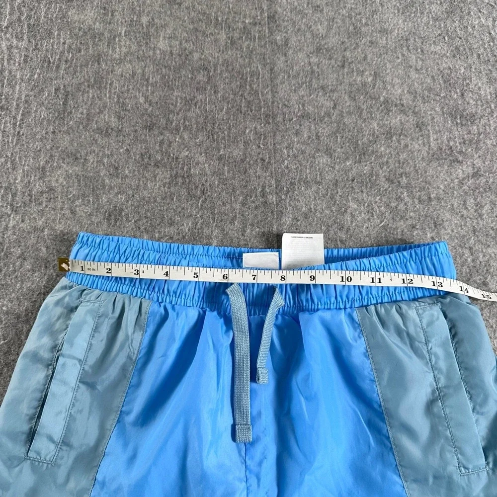 Nike Mens Sportswear Woven Shorts Blue Grey Neon DO6587-412 Size M Excellent